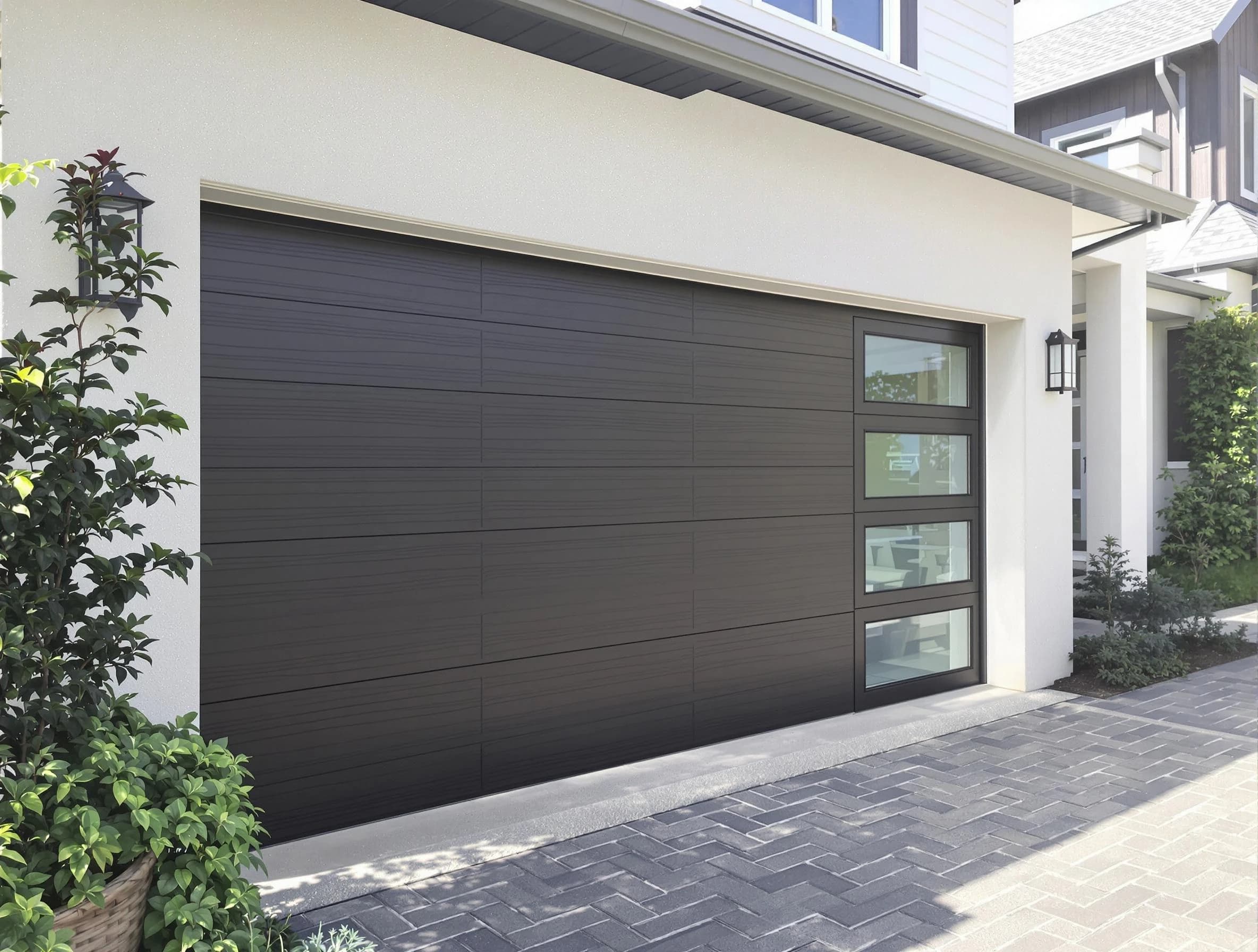 Custom garage door installation by Warren Garage Door Repair in Warren