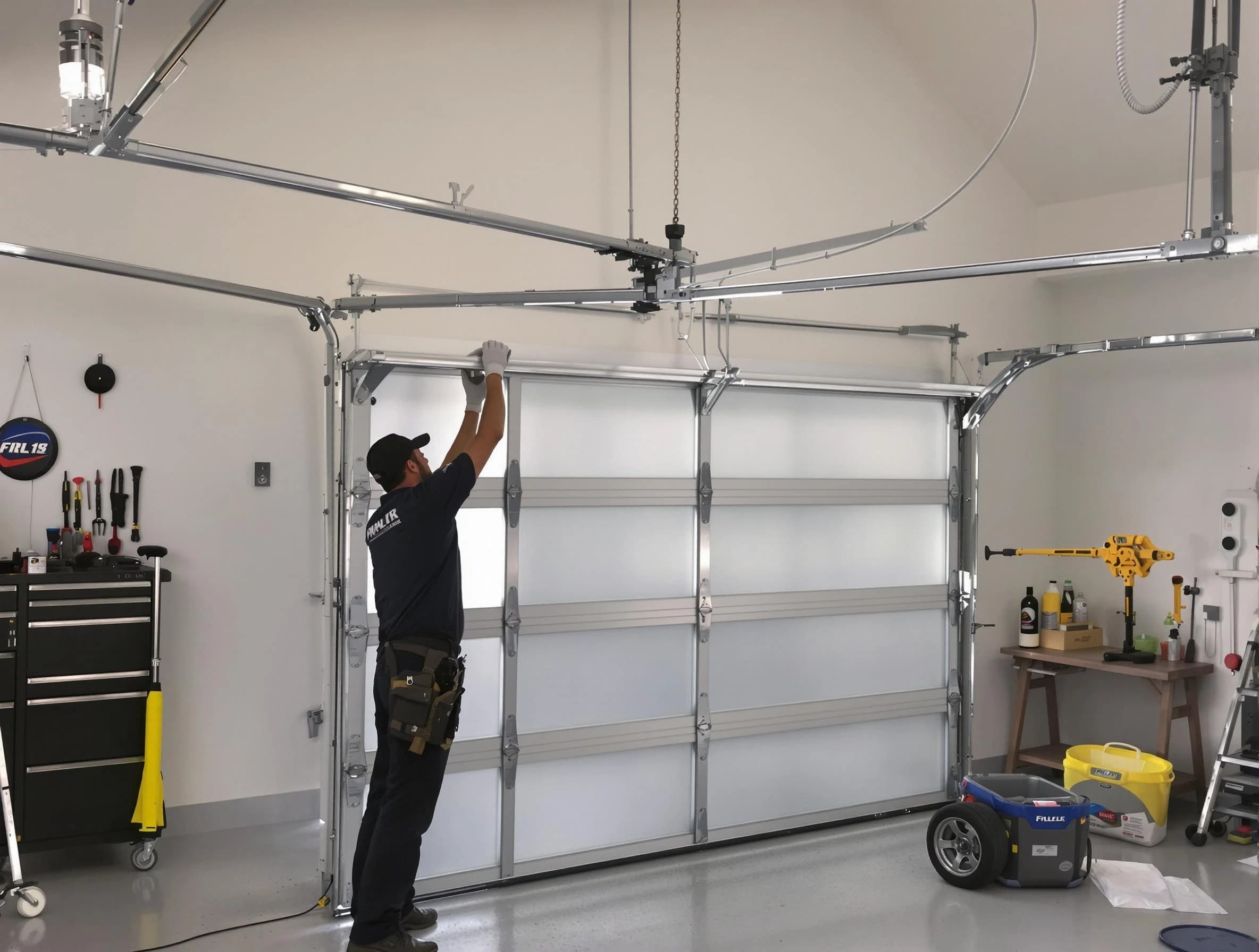 Warren Garage Door Repair certified team performing precision garage door installation in Warren