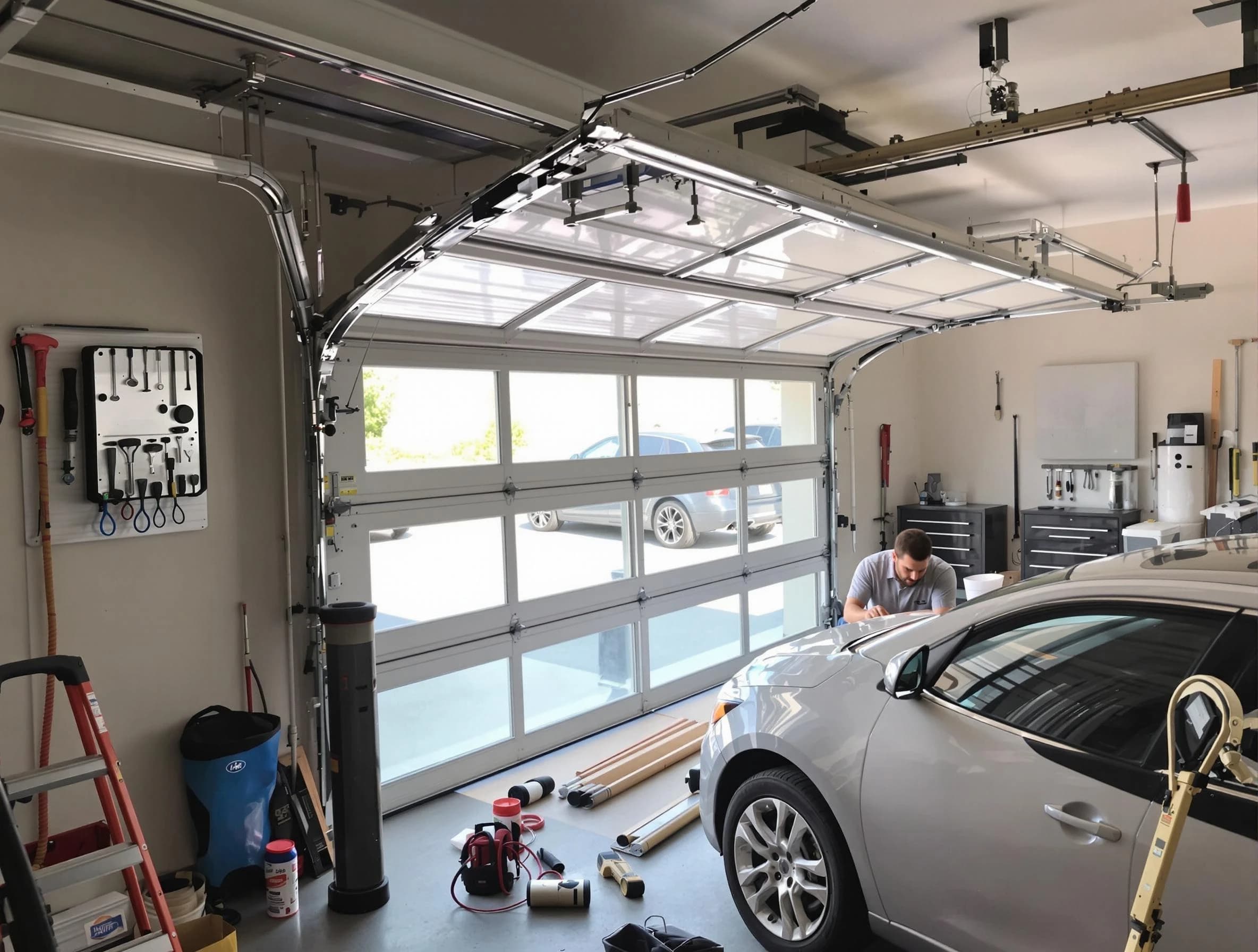 Garage door noise reduction service by Warren Garage Door Repair in Warren