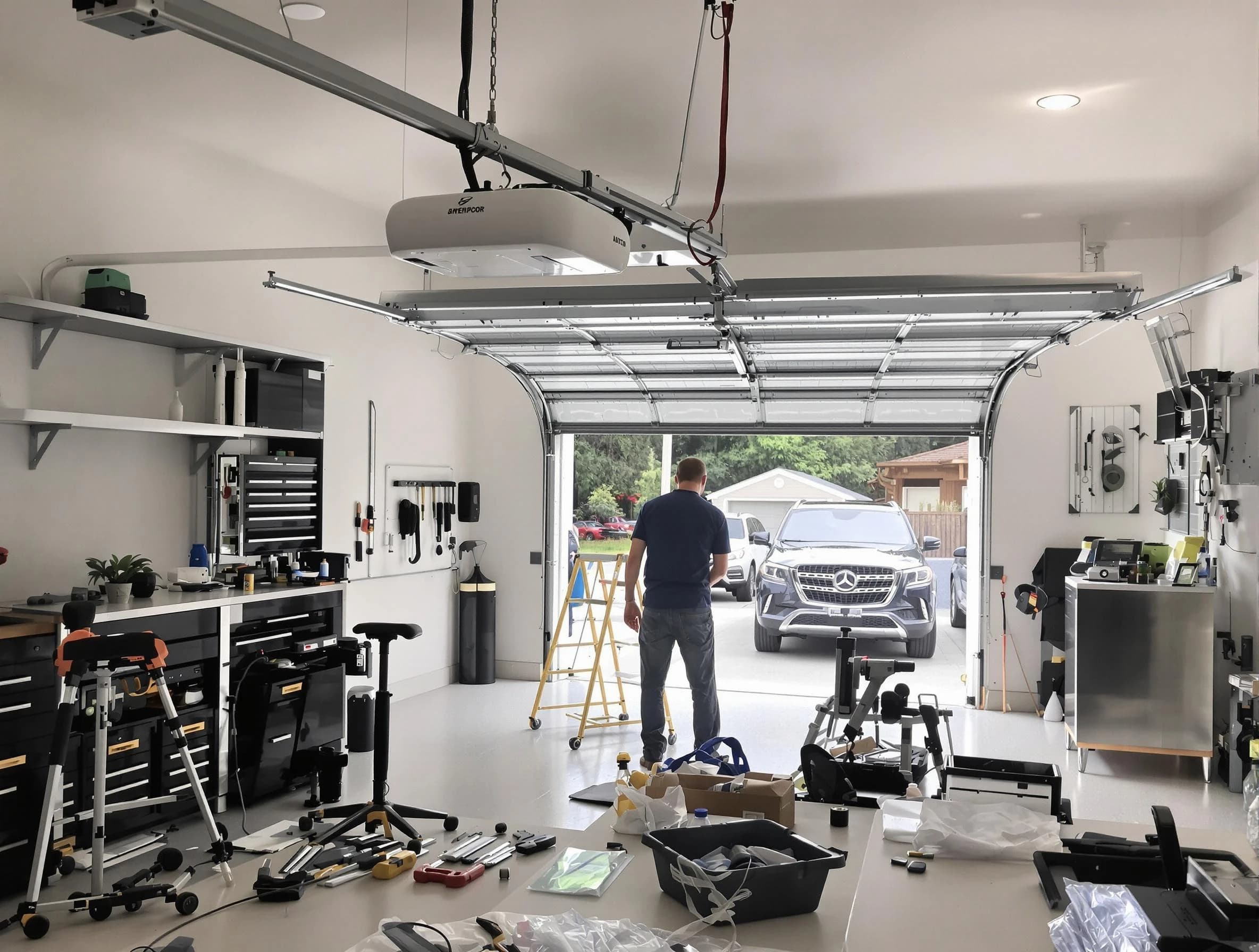 Garage door opener installation by Warren Garage Door Repair in Warren