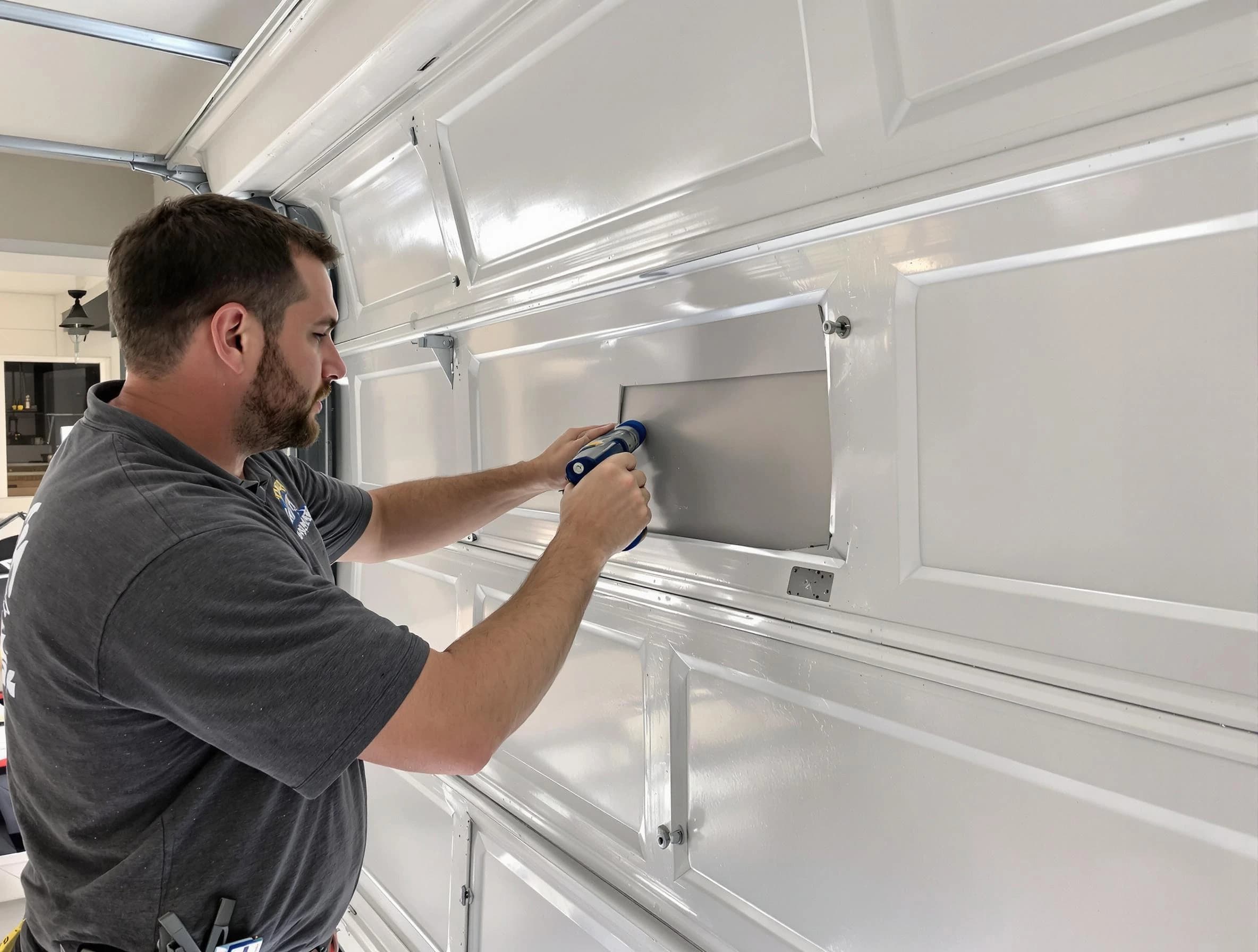 Garage door panel repair by Warren Garage Door Repair in Warren