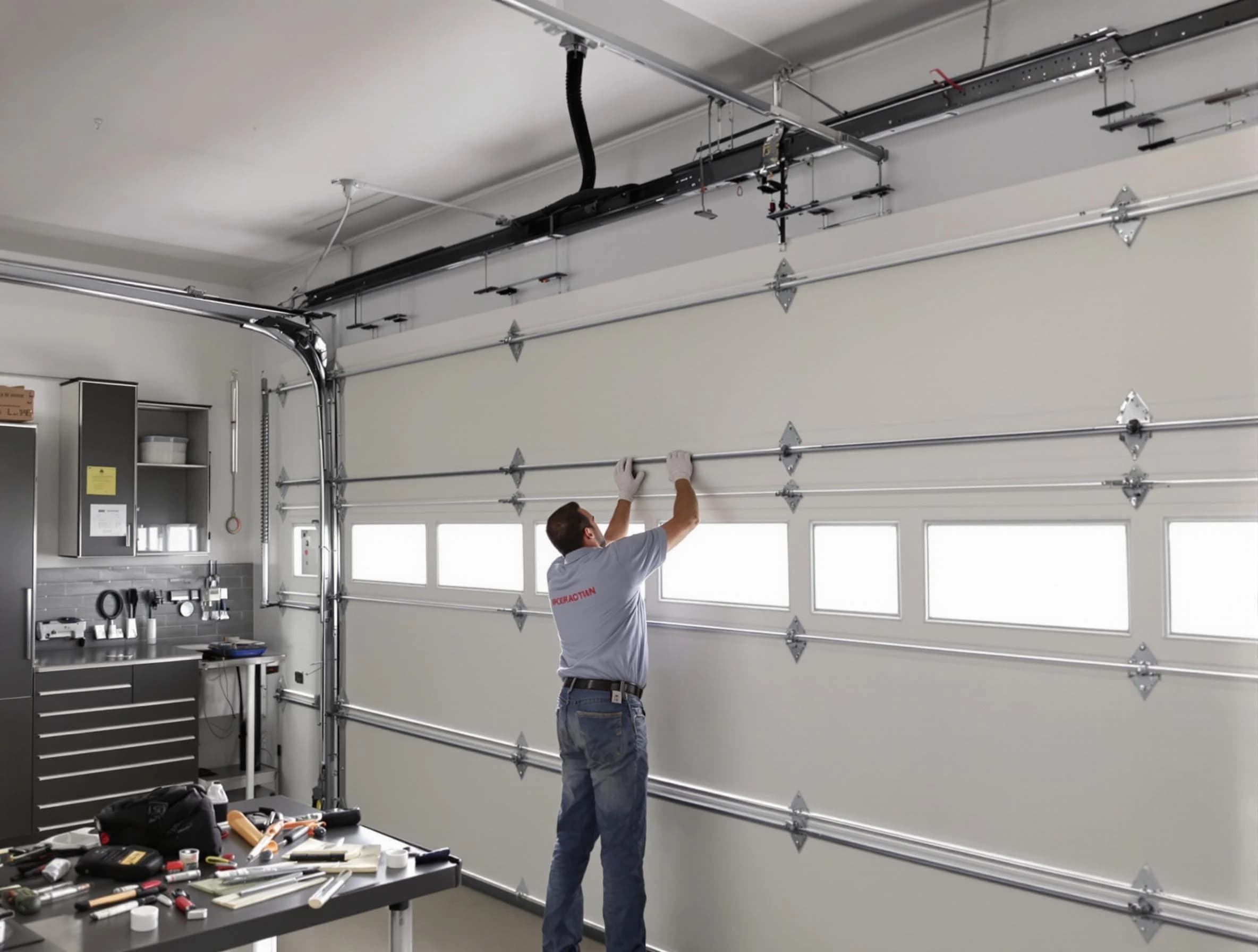 Garage Door Track Repair in Warren